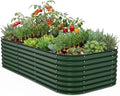 Kesfitt Raised Garden Bed Outdoor, Galvanized Steel Metal Raised Bed Planter by Kesfitt