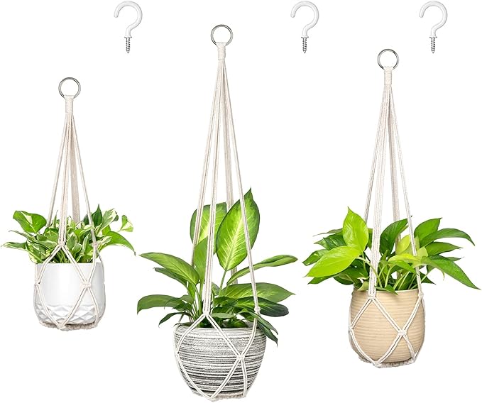 Dahey Macrame Plant Hanger Set of 3 by Dahey