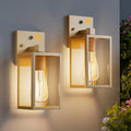 2 Pack Gold Dusk to Dawn Outdoor Front Porch Light Fixtures Wall Mount by Unknown