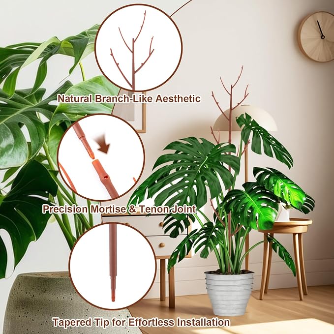6 Pack Stackable Monstera Plant Support, Plant Stakes - Image 4