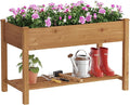 FILWH Raised Garden Bed with Legs Elevated Wooden Planter Box Stand Large by FILWH