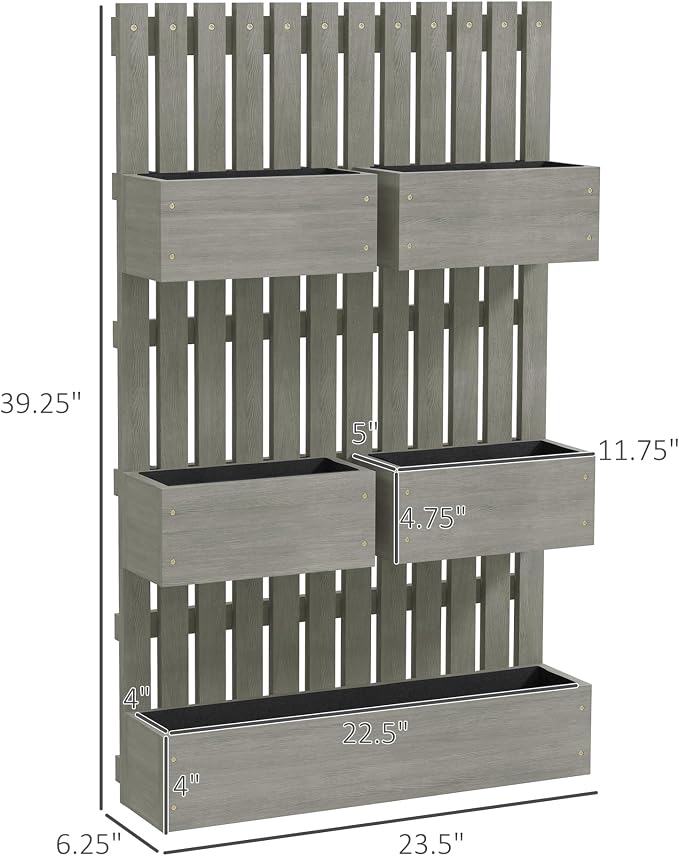 Outsunny 5 Box Raised Garden Bed - Image 7
