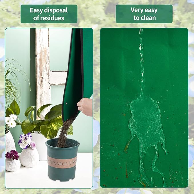 Extra Large Repotting Mat for House Plants Transplanting and Dirt Control - Image 6