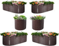 A ANLEOLIFE Set of 6, 30 Inch Extra Tall Galvanized Raised Garden Beds Kit by AAnleolife