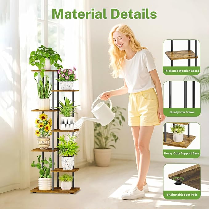 iDavosic.ly 6 Tier Tall Plant Stand Indoor - Image 4