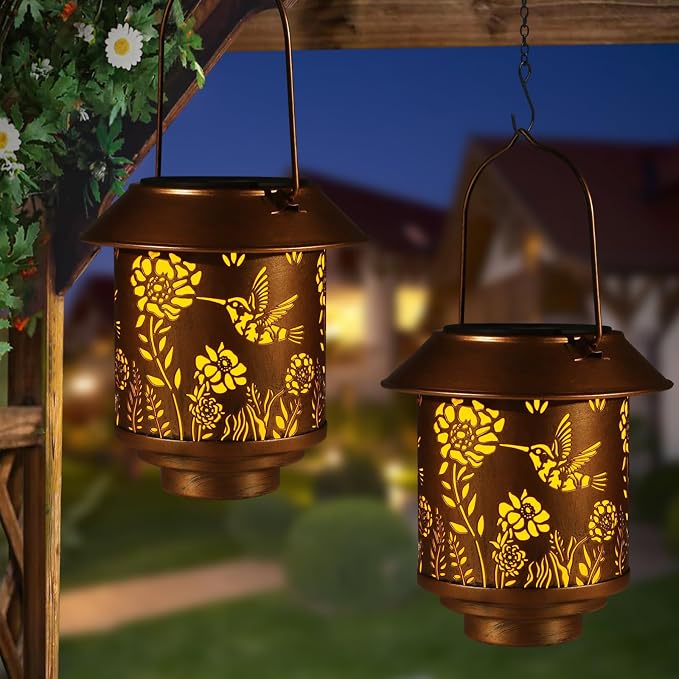 Solar Lantern Outdoor Hanging Lights Gifts by Unknown
