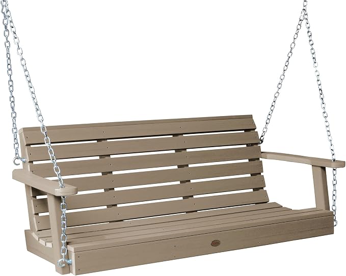 Highwood Weatherly Porch Swing 5 Feet, Woodland Brown by highwood