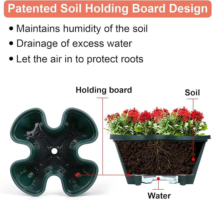 GameXcel Vertical Planter 7 Tier Stackable Planters Garden Planters Strawberry - Image 3