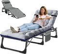 MOPHOTO Folding Chaise Lounge Chair 5-Position, Folding Cot, Heavy Duty Patio by MOPHOTO