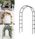 Metal Pergola Arbor, Heavy Duty Reinforced Thick Iron Pipe by THORISE