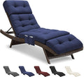 Outdoor Chaise Lounge Chair Cushion Waterproof 74.4 x 22 x 4.7 Inches Lounge by Unknown