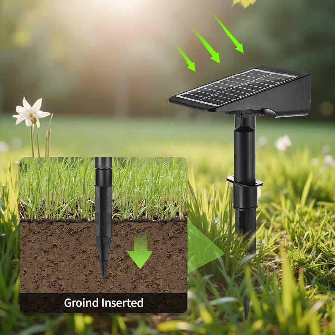 Solar Spot Lights Outdoor, Solar Landscape Spotlights Waterproof Adjustable - Image 6