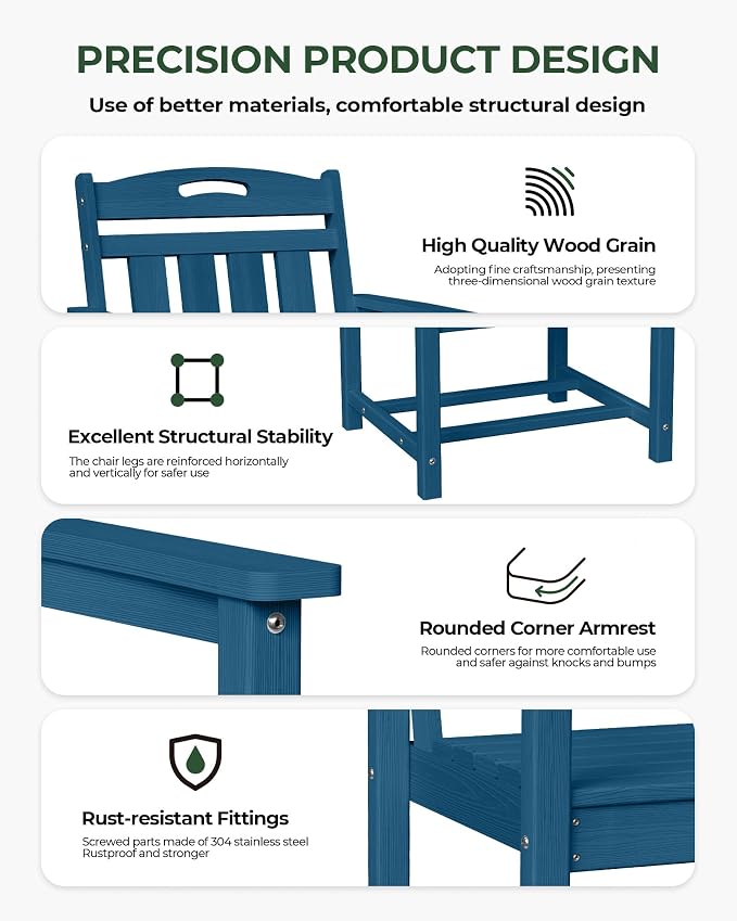 Set of 2 Weatherproof Patio Chairs - Image 6