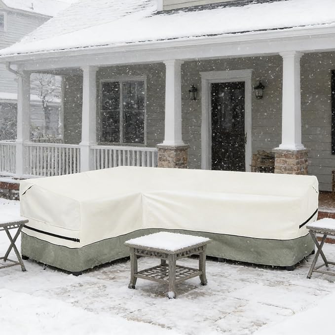 okcool Outdoor Sectional Sofa Cover Waterproof-L-Shaped Patio Furniture Covers - Image 7