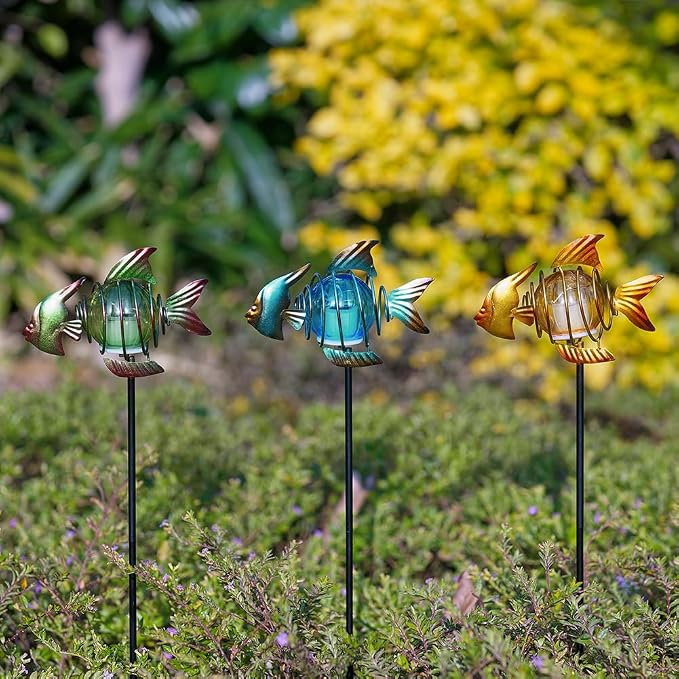 Outdoor Garden Solar Lights, Fish Outdoor Figurine Lights - Image 7
