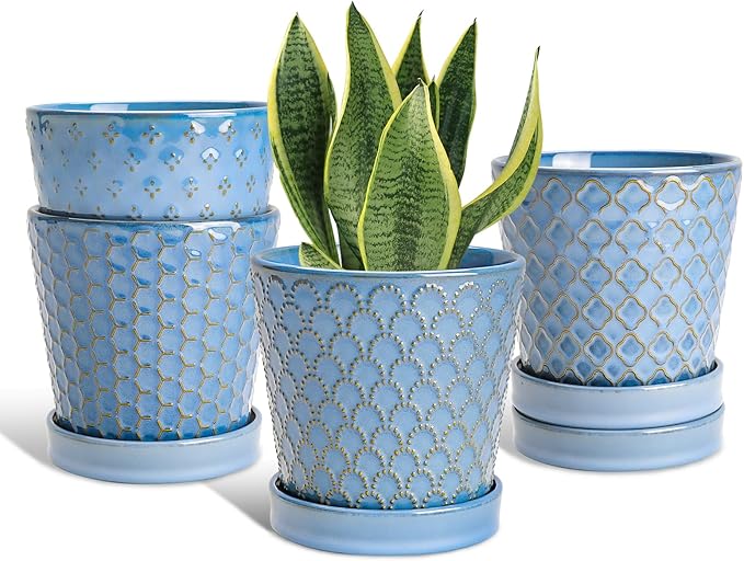 EFISPSS Plant Pots, 5 Inch Pots by EFISPSS