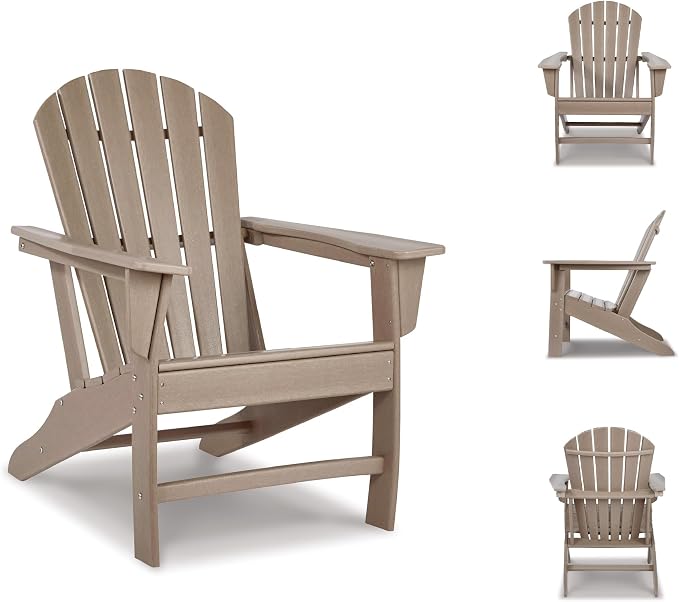 Signature Design by Ashley Sundown Treasure Outdoor Patio HDPE Adirondack Chair - Image 8