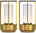 Portable Metal Table Lamp for Indoor/Outdoor, Rechargeable Cordless LED Lamp by HAPYGILightings