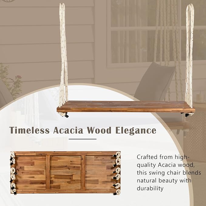 SOFTSEA Patio Swing Bench for 2-Person, Patio Hanging Chair - Image 6