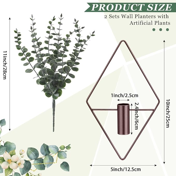 Jexine 8 Pcs Hanging Planters - Image 2