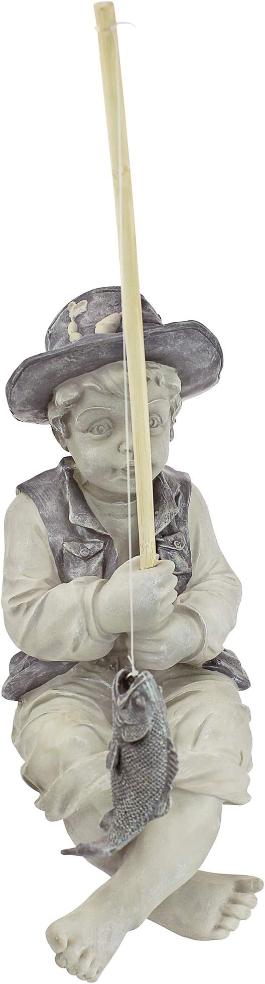 Design Toscano Frederic the Little Fisherman of Avignon Boy Fishing Garden - Image 2
