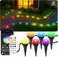 50Ft Permanent Outdoor Ground Lights Smart Color Changing, Pathway Christmas by BonvePet