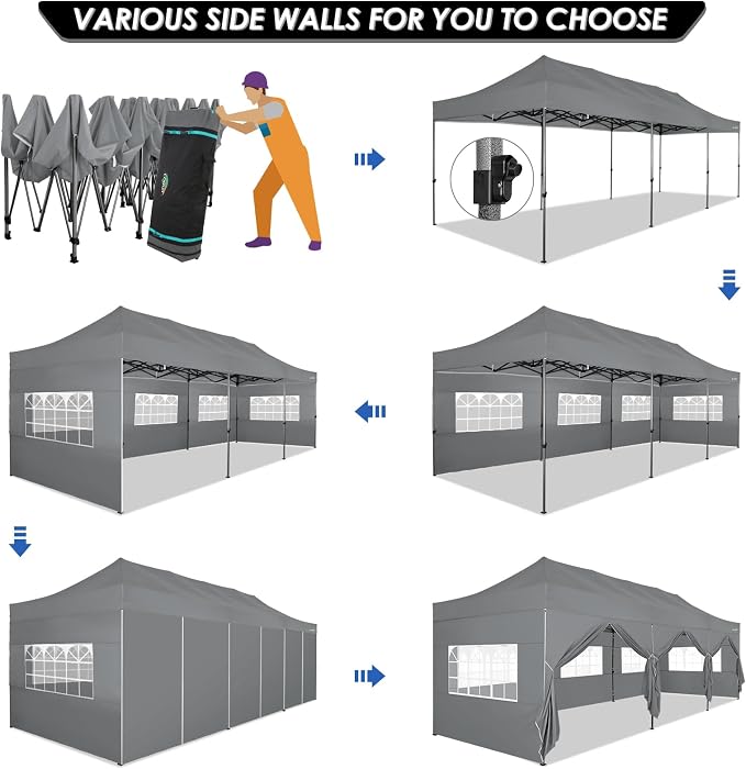 COBIZI 10x30 Pop up Canopy Tent 10x30 Canopy - Image 5