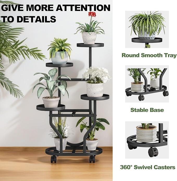 Plant Stand Indoor Outdoor 4 Tier Flower Holder - Image 4