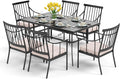 PHI VILLA 7 Piece Patio Dining Table Set by PHIVILLAThepioneerofcomfortablehouseholdsupplies