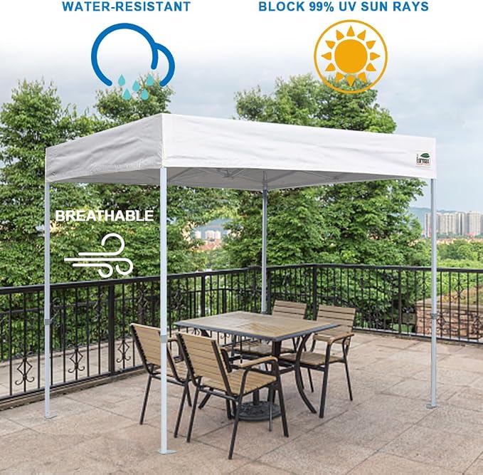 Eurmax USA 8'x8' Flat Top Pop Up Canopy Tent Commercial Instant Canopies - Image 6