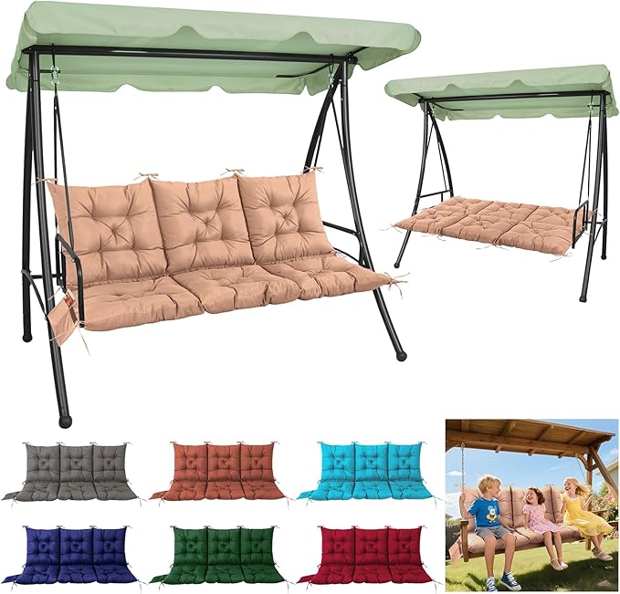 3 Seater Porch Swing Cushion, Thick Cushion by Matalde