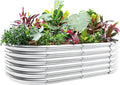 Land Guard 4×2×1.5ft Galvanized Raised Garden Bed Kit, Galvanized Planter by LandGuard