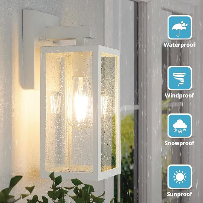 MAXvolador Outdoor Wall Lantern, Exterior Waterproof Wall Sconce Light Fixture - Image 2