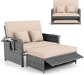 RELAX4LIFE Wicker Patio Outdoor Daybed by RELAX4LIFE