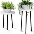 Plant Stand Indoor Tall: Corner Wood Plant Stand 2 Pack Mid Century Modern Decor by SAKSUNFORYOU