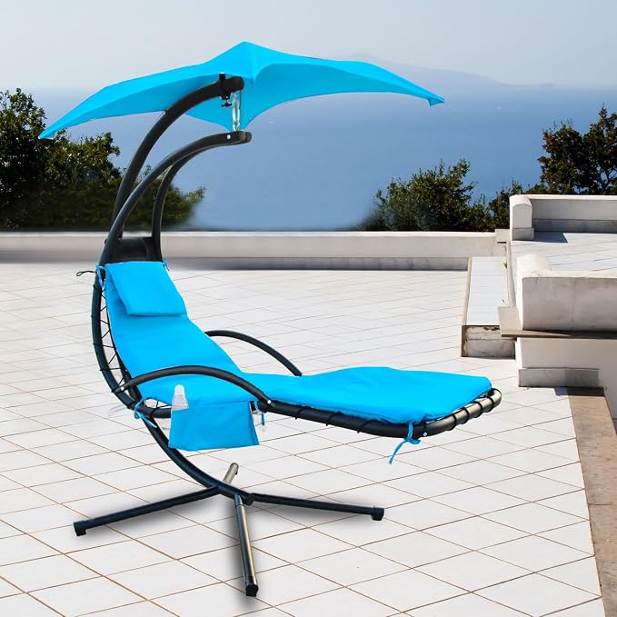Outdoor Hanging Lounge Chair Replacement Cushion Cover and Umbrella Fabric - Image 6