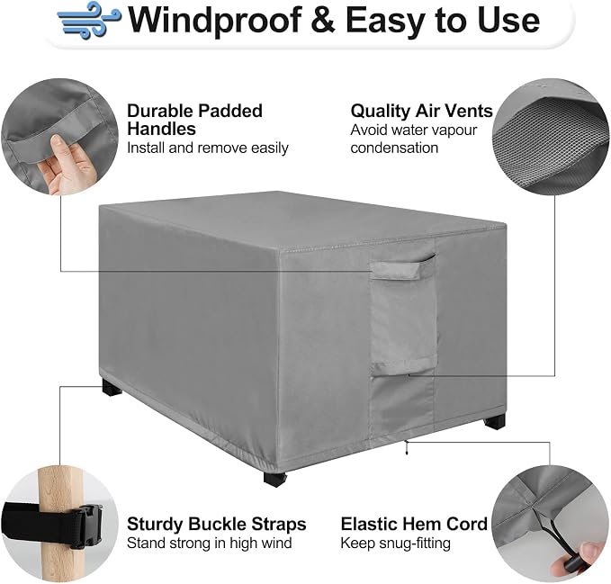 OutdoorLines Outdoor Waterproof Patio Ottoman Covers - Image 5
