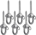 SELEWARE 6 Pack Swing Hangers Swing Set Hooks Stainless Steel Hammock Hooks by SELEWARE