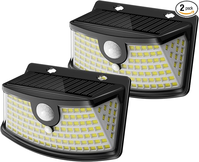 Aootek New Solar Motion Sensor Lights 120 LEDs by Lightupeveryconer