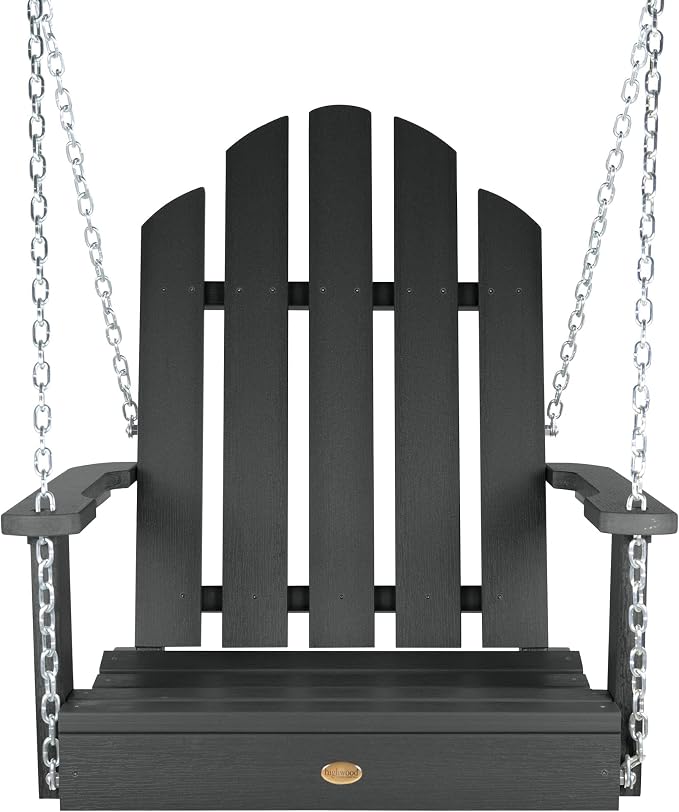 highwood Classic Westport Adirondack Single Seat 1-Person Porch Swing - Image 3