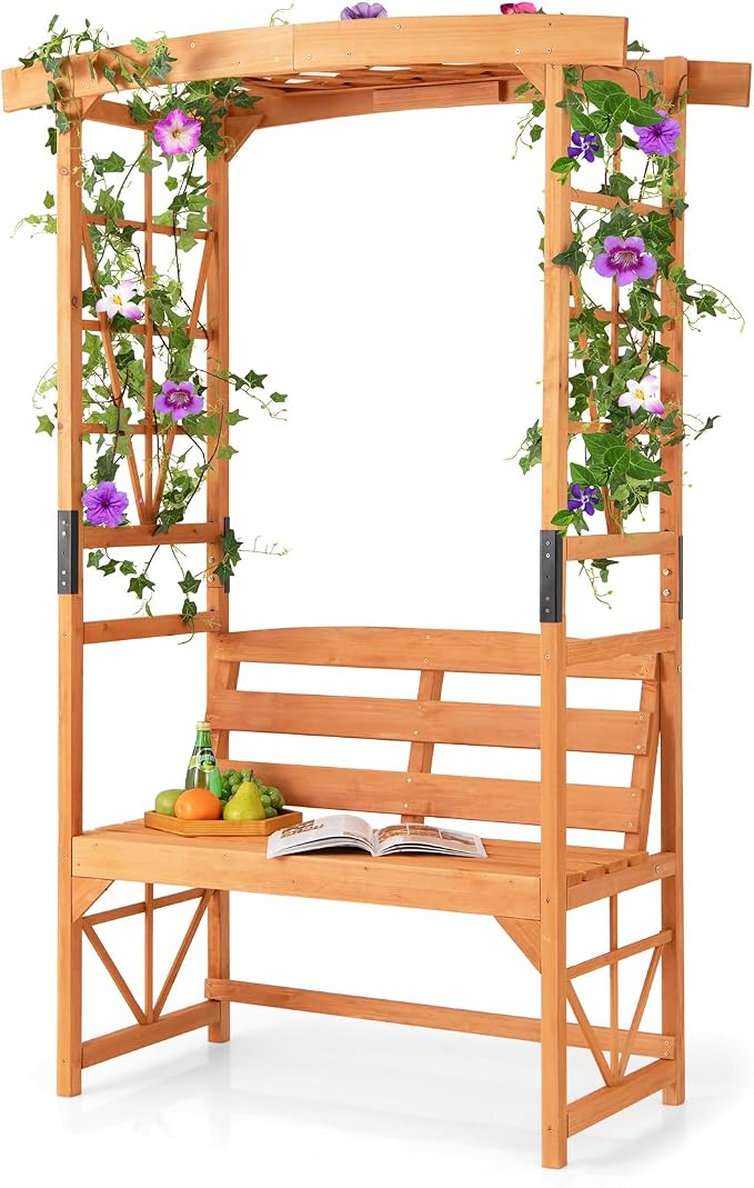 HAPPYGRILL Patio Garden Arbor by HAPPYGRILL