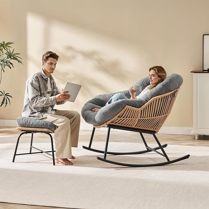 ONBRILL Papasan Rocking Chair - Image 5