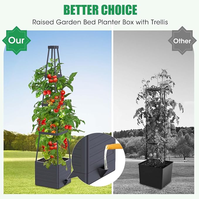 2-Pack Tomato Planter with Trellis, Tomato Cages - Image 3