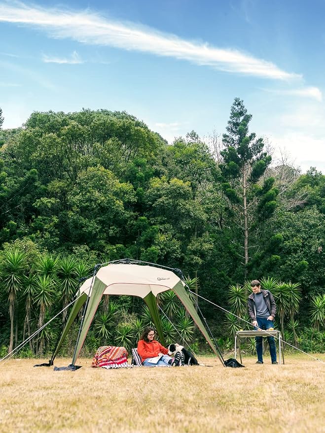 Sunwall for Instant Camping Canopy Shade Tent 8.2' X 8.2', Detachable Flap Sun - Image 7