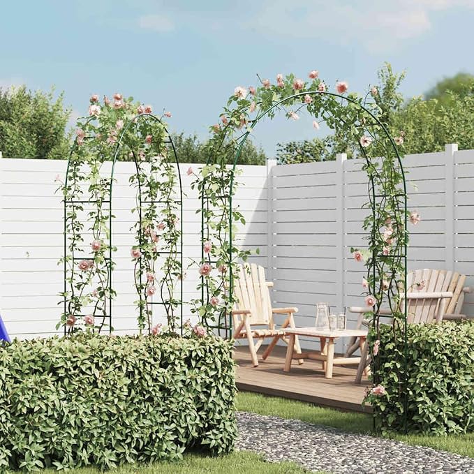 vidaXL 2 x Garden Arches, Climbing Plants, Rose Tree - Image 2