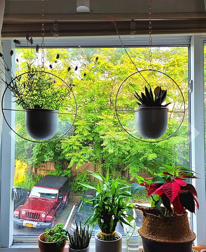2 Pack Hanging Planters for Indoor Plants - Image 3