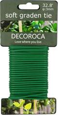 Decoroca Garden Flexible Tie, Soft Twist Plant Ties 32.8' by Decoroca