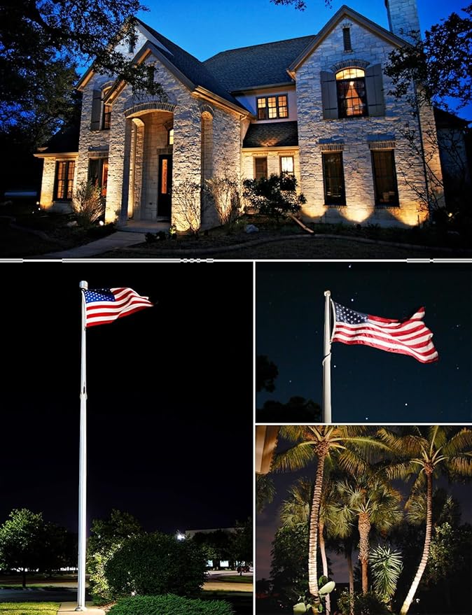 SUNVIE 30W Spot Lights Outdoor LED Spotlight 120V 3000LM Ultra Bright Flag Pole - Image 5
