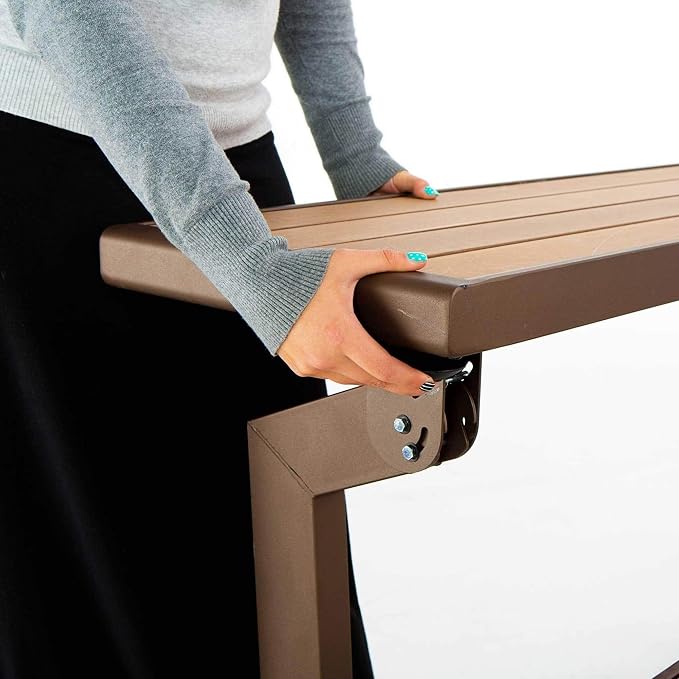 LIFETIME 60054 Convertible Bench / Table, Faux Wood Construction - Image 6