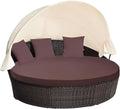 MICTONY Outdoor Daybed Cushion Cover, Sun Bed Cushion Cover, Outdoor Round Bed by Mictony
